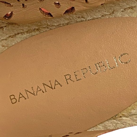 Banana Republic Coral Suede Jute Espadrille Flats **NEW - Picture 6 of 11